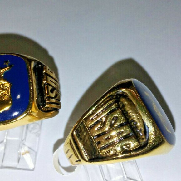 Air Force Ring Blue Enamel gold plate US made NWT - Picture 3 of 4
